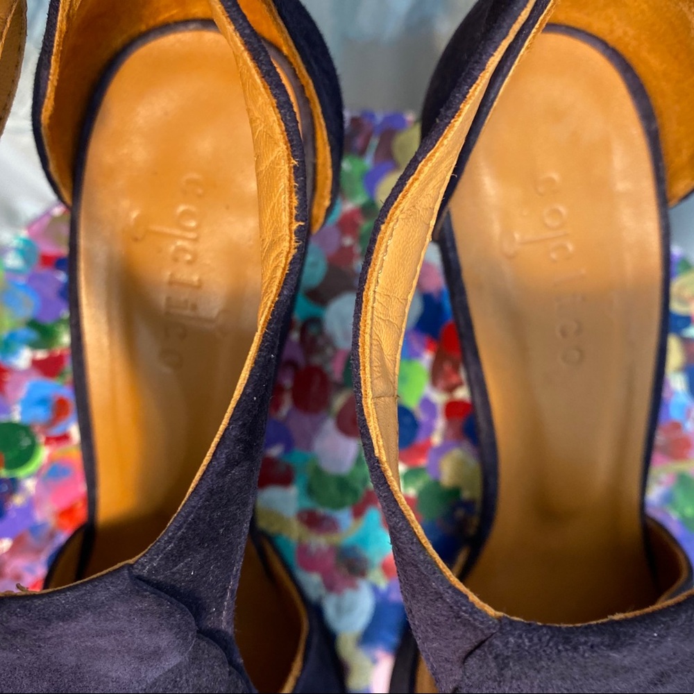 Anthropologie Sevilla (Oren) Heels by Coclico Purple Suede EUC 8.5 - Picture 9 of 12